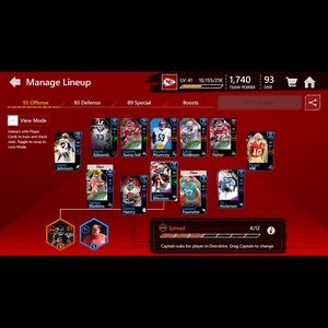 93 Overall Madden Mobile Account